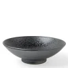 MIYA Company Bowl Serving 9.5" Silver Blue Granite