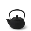 Hot MIYA Company Cast Iron Teapot Black Hobnail 0.325L