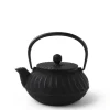 Clearance MIYA Company Cast Iron Teapot Black Wave 0.65L