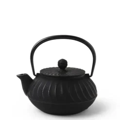 Clearance MIYA Company Cast Iron Teapot Black Wave 0.65L