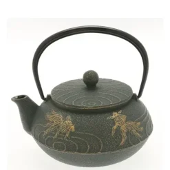Clearance MIYA Company Cast Iron Teapot Bronze Goldfish