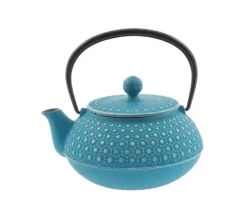 Hot MIYA Company Cast Iron Teapot Turquoise Honeycomb 0.65L