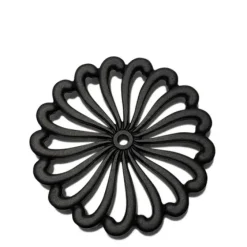 Clearance MIYA Company Cast Iron Trivet Mum Black 8.25"