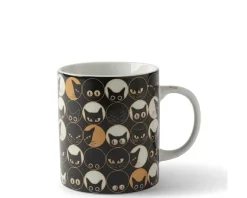 Sale MIYA Company Cat Eyes 8 Oz. Mug - Black