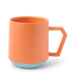 New MIYA Company Chips 12 Oz. Mug Pastel Orange