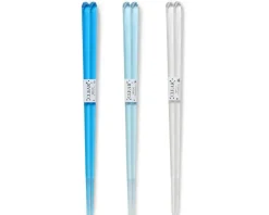 Clearance MIYA Company Chopsticks Acrylic Blue Set/3