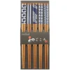 Online MIYA Company Chopsticks Set Bamboo Waka Blue/White