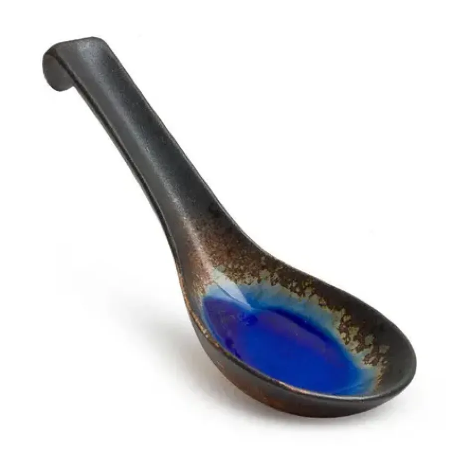 Hot MIYA Company Cobalt Blue Soup Spoon