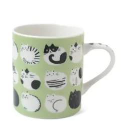 Sale MIYA Company Cozy Cats 8 Oz. Mug - Green