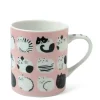 New MIYA Company Cozy Cats 8 Oz. Mug - Pink