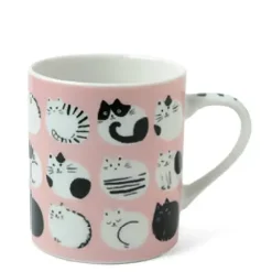 New MIYA Company Cozy Cats 8 Oz. Mug - Pink