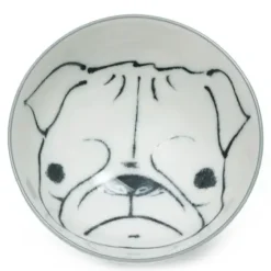 Best MIYA Company Dog Days 4.5" Rice Bowl - Pug
