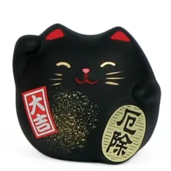 Outlet MIYA Company Feng Shui Cat 2.25" - Black