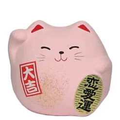 Best MIYA Company Feng Shui Cat 2.25" - Pink