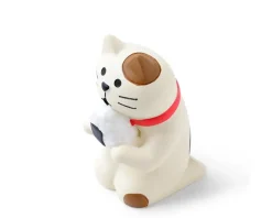 New MIYA Company Figurine Cat With Omusubi