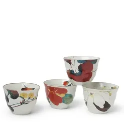 Outlet MIYA Company Floral Fall 7 Oz. Teacup Set