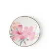 Clearance MIYA Company Floral Mini Plate Pink
