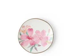Clearance MIYA Company Floral Mini Plate Pink