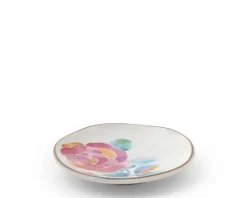 MIYA Company Floral Mini Plate Pink Rose