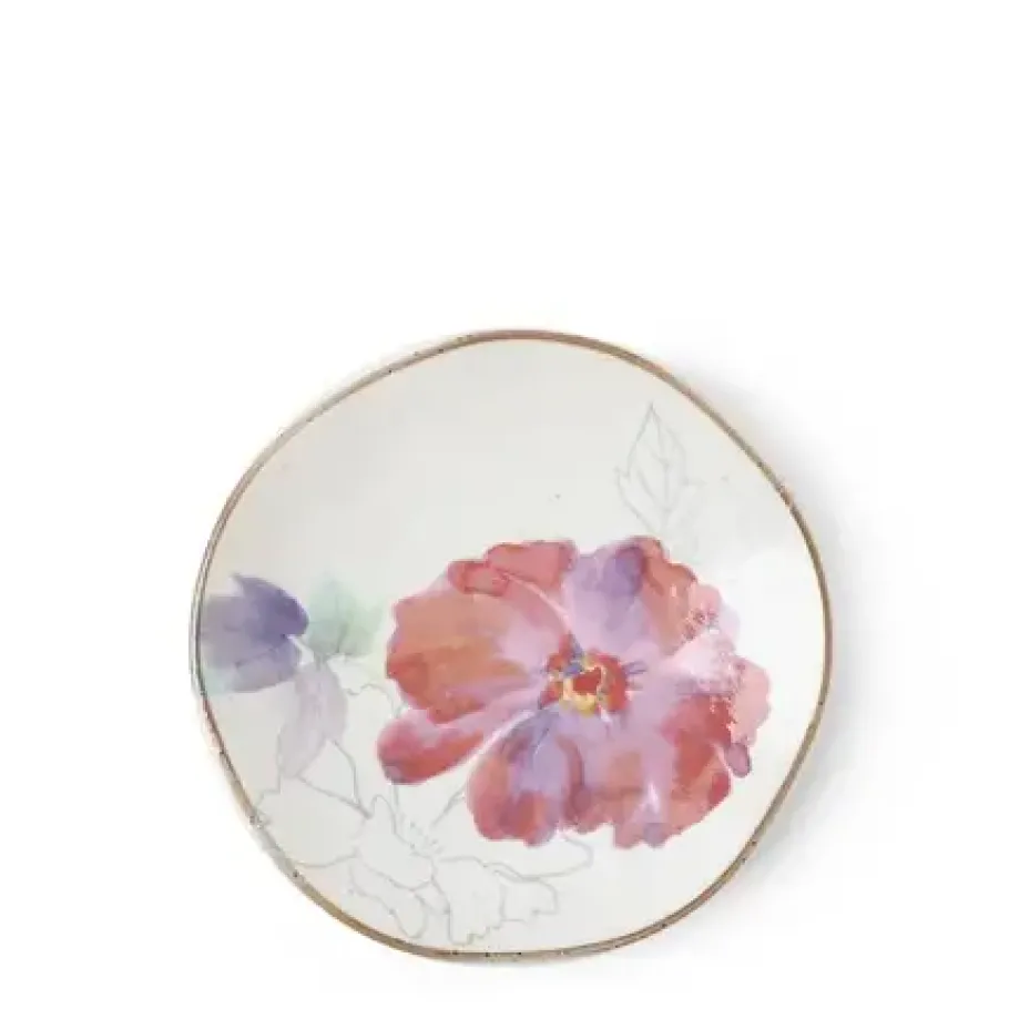 Online MIYA Company Floral Mini Plate Purple