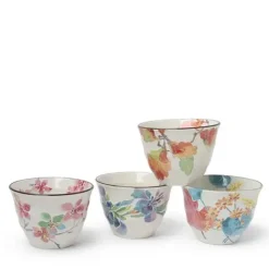 Sale MIYA Company Floral Spring 7 Oz. Teacup Set