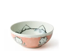 Sale MIYA Company Fortune Cat 6.25" Bowl Pink