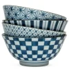 Outlet MIYA Company Four Pattern 6" Bowl Set