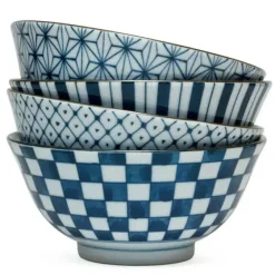 Outlet MIYA Company Four Pattern 6" Bowl Set