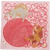 Clearance MIYA Company Furoshiki Cats & Yarn 19"