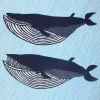 MIYA Company Furoshiki Whales 41" Sq.