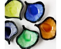 Best MIYA Company Ginkgo Leaf 3.5" Mini Bowl Set
