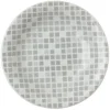 Sale MIYA Company Grid 6.5" Round Plate - Gray