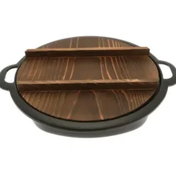 Clearance MIYA Company Gyoza Pan Cast Iron With Lid