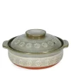 Discount MIYA Company Hana-Mishima Donabe Casserole, 50 Oz.