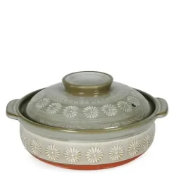 Discount MIYA Company Hana-Mishima Donabe Casserole, 50 Oz.
