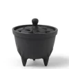 Discount MIYA Company Incense Holder Cast Iron Black Flower Petal