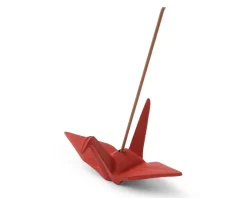 Online MIYA Company Incense Holder Cinnabar Peace Crane