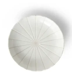 New MIYA Company Kasa Lines White 6.5" Plate