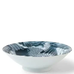 Clearance MIYA Company Koi 10" Serving Bowl Gray