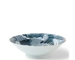 Clearance MIYA Company Koi 10" Serving Bowl Gray