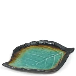Clearance MIYA Company Kosui Green 8" X 5.5" Leaf Plate