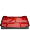 Outlet MIYA Company Lacquered Lunch Tray 14" X 9.5" - Red