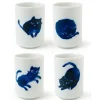 Best MIYA Company Midnight Blue Cat Cup Set
