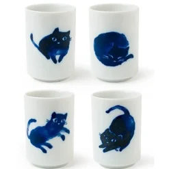 Best MIYA Company Midnight Blue Cat Cup Set