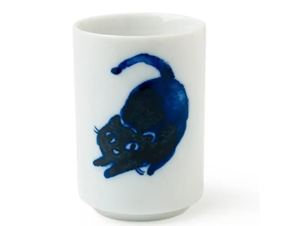 Best MIYA Company Midnight Blue Cat Cup Set