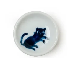 Clearance MIYA Company Midnight Blue Cat Dish Set
