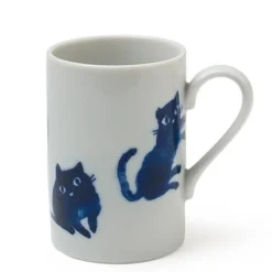 Outlet MIYA Company Midnight Blue Cat Mug
