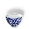 Online MIYA Company Mini Plate 3.75" Blue & White Teacup Karakusa