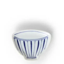 New MIYA Company Mini Plate 3.75" Blue & White Teacup Stripe