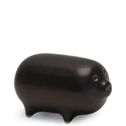 Discount MIYA Company Mori Pig Figurine - Black At Miya